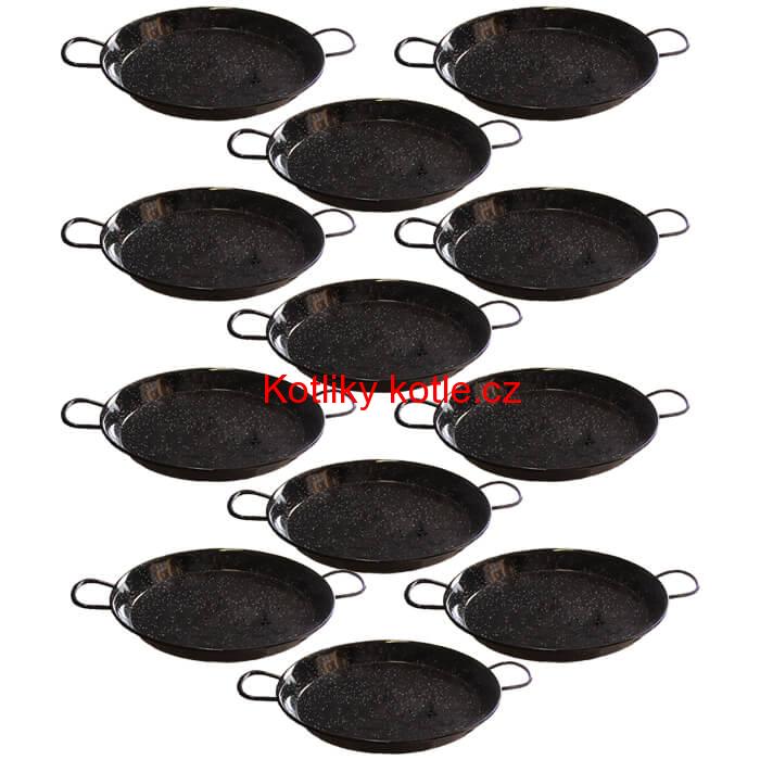 Paella Tapas catering 24 cm - 12 ks pánví