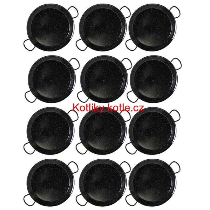 Paella Tapas catering 24 cm - 12 ks pánví