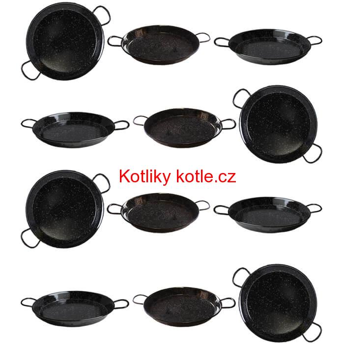 Paella Tapas catering 24 cm - 12 ks pánví