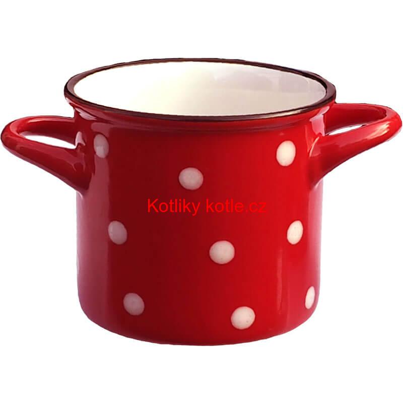 Keramický hrnek na polévku - hnědý DECOR