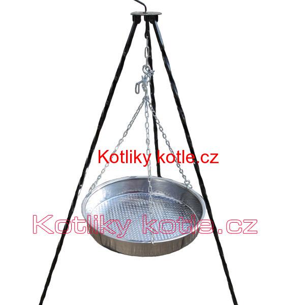 Nerezová pánev s řetízkem 49 cm