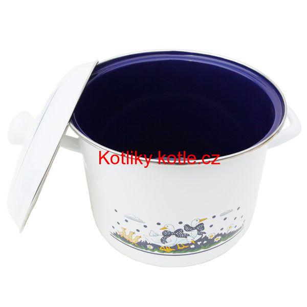 Smaltovaný hrnec 6 L - Kachničky