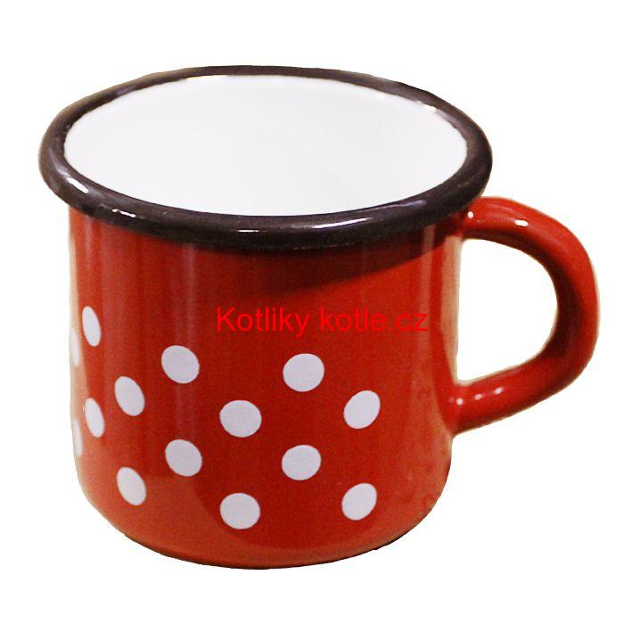 Smaltovaný hrnek 0,4 L (tečky)