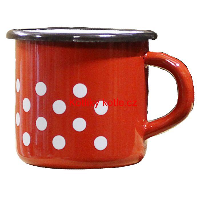 Smaltovaný hrnek 0,4 L (tečky)