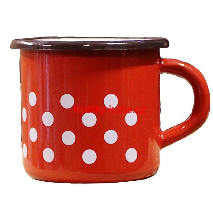 Smaltovaný hrnek 0,25 L (tečky)