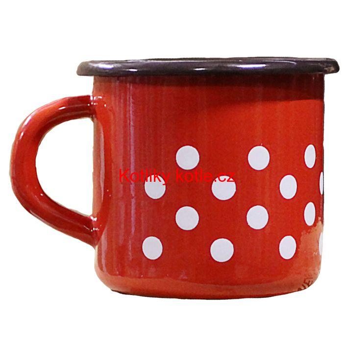Smaltovaný hrnek 0,25 L (tečky)