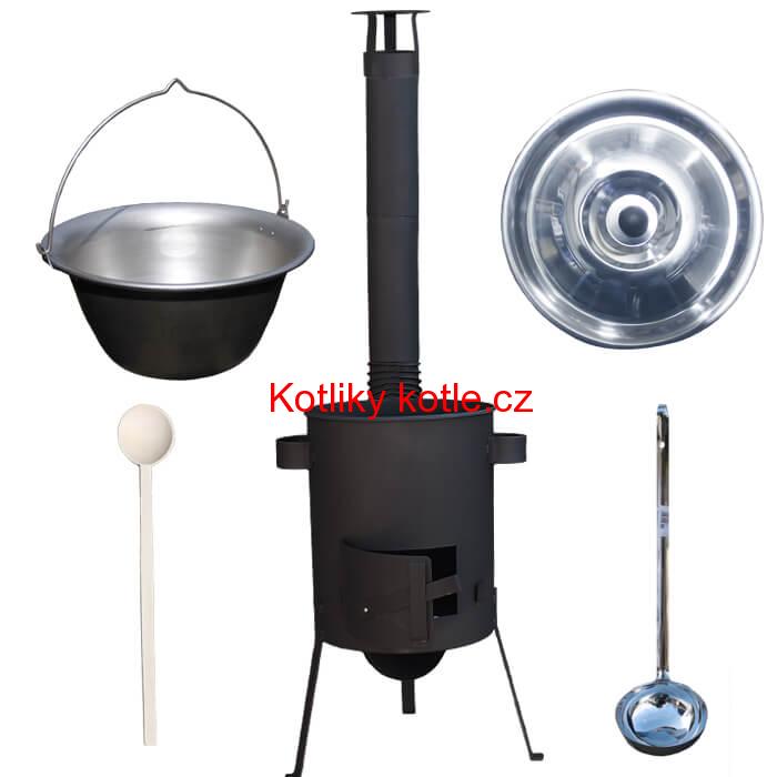 Nerezový kotlík 30 L (1,5 mm) + žáruvzdorná kotlina 45 PLUS 600 4 MM