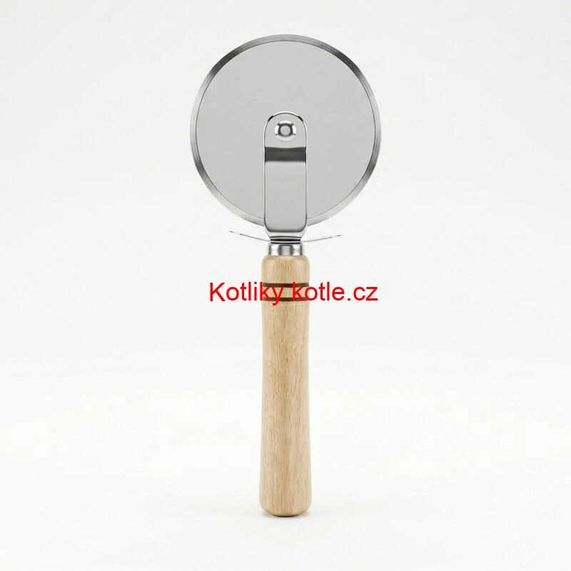 Kráječ na pizzu s dřevěnou rukojetí 22 cm