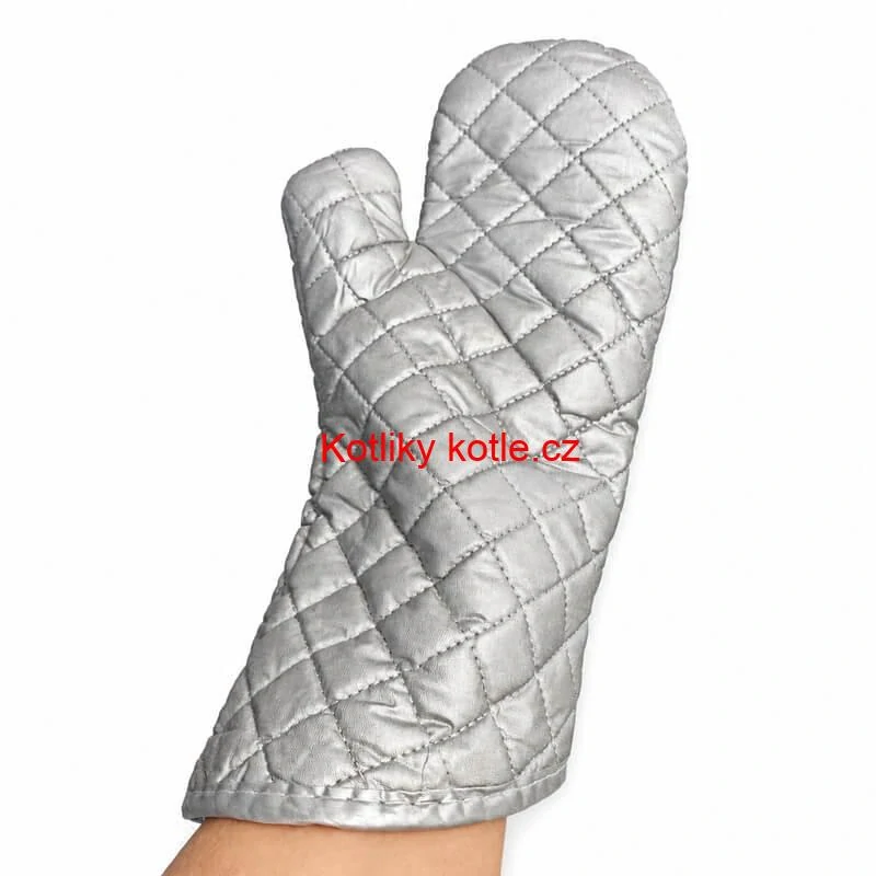 Chňapka stříbrná s dlouhým rukávem 35 cm