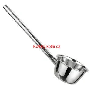 Nerezová naběračka na vodu 12 cm s dlouhou rukojetí – pevná a praktická