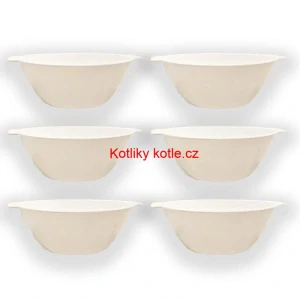 Sada 6 ks: Plastová miska na fajnový kotlíkový guláš a polévky – 500 ml