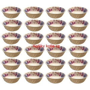 Plastová miska s květinovým vzorem (750 ml) – nyní v sadě 24 kusů!