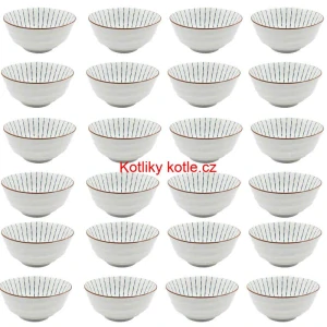 Sada 24 ks velkých keramických misek na guláš a polévky, 1 litr