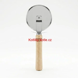 Kráječ na pizzu s dřevěnou rukojetí 22 cm