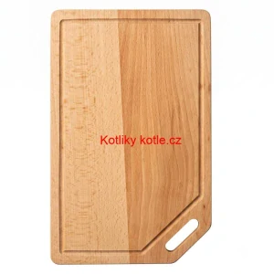 Dřevěná deska na krájení 40×25 cm s drážkou na šťávu
