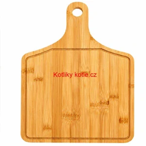 Bambusové prkénko na krájení 41×26,5 cm s rukojetí