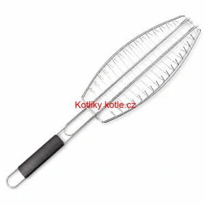 BBQ grilovací rošt na ryby – nerezové grilovací kleště 65 × 15 × 4 cm