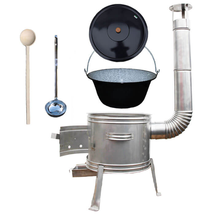 Smaltovaný kotlík 8 L + nerezová kotlina 31 cm TOPLUX