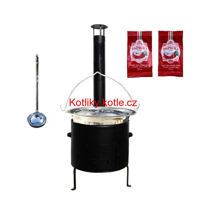 Kotlíkový gulášový set 42 CLASSIC + 20 L nerezový kotlík (1,2 mm)