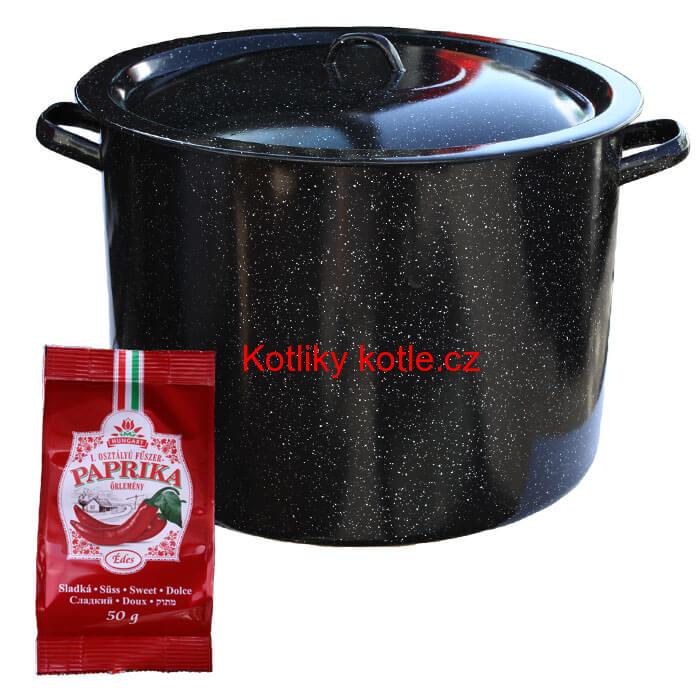 Smaltovaný hrnec 50 L + Paprika 50 g