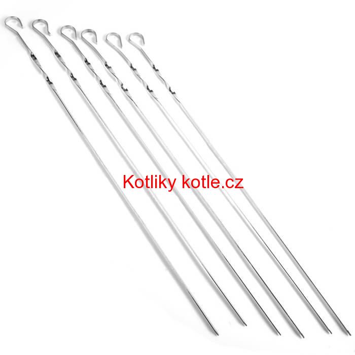 Jehly na špízy 6 ks, 56 cm