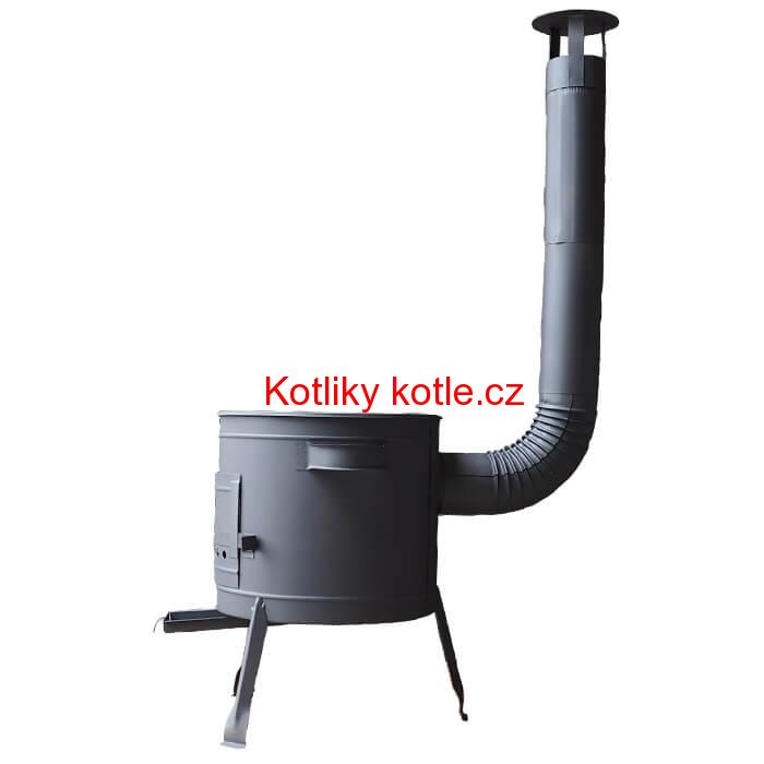 Kotlina pod kotlíky 36 cm + žáruvzdorná barva Plus 600