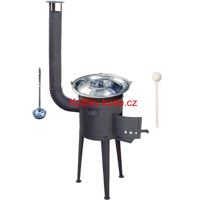 Nerezový kotlík 30 L (1,5 mm) + vysoká žáruvzdorná kotlina 45 PLUS 600 