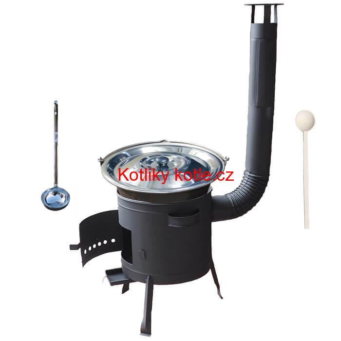 Nerezový kotlík 30 L (1,5 mm) + nízká kotlina 45 cm PLUS 600