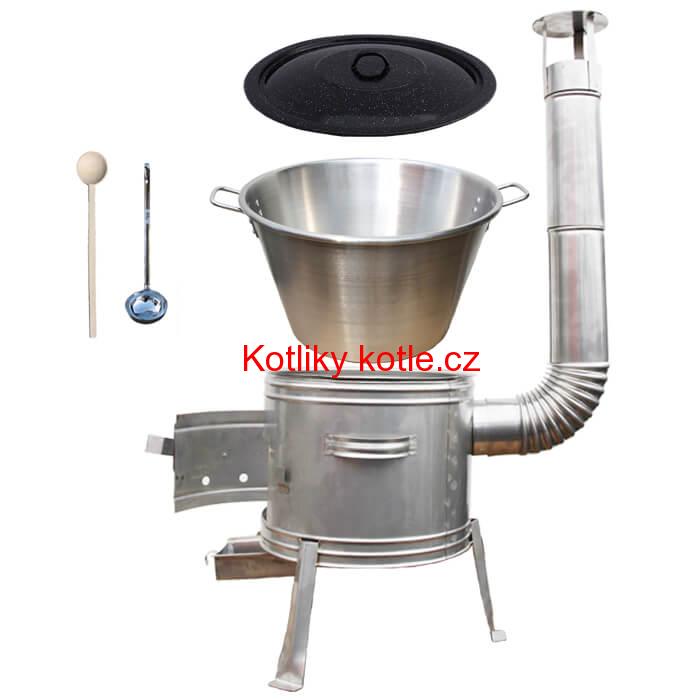 Nerezový kotel 40 L + nerezová kotlina 45 cm TOPLUX