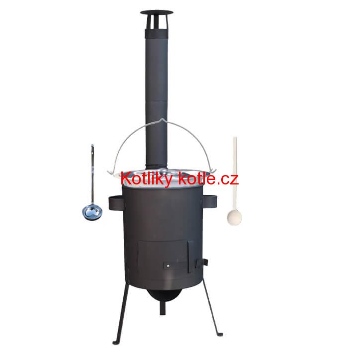 Nerezový kotlík 30 L (1,2 mm) + žáruvzdorná kotlina 45 PLUS 600 4 MM