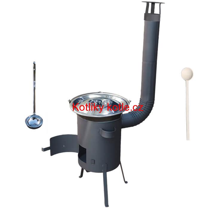 Nerezový kotlík 20 L (1,5 mm) + žáruvzdorná kotlina 42 PLUS 600 4 MM