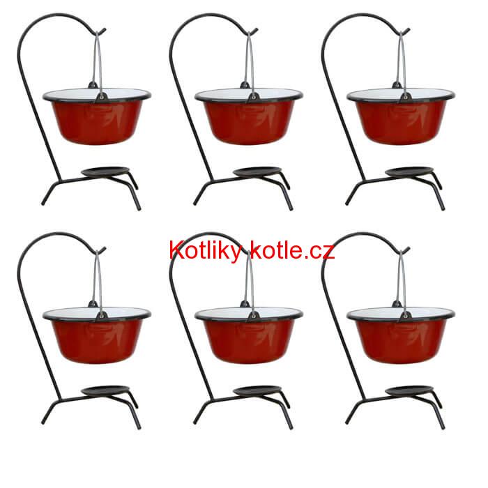 Servírovací souprava SMALT RED 6 ks