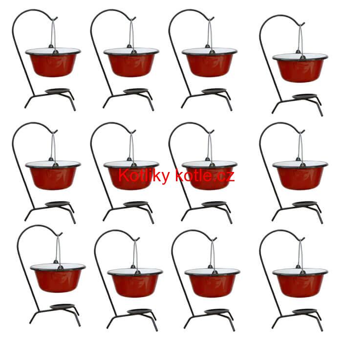 Servírovací souprava SMALT RED 12 ks