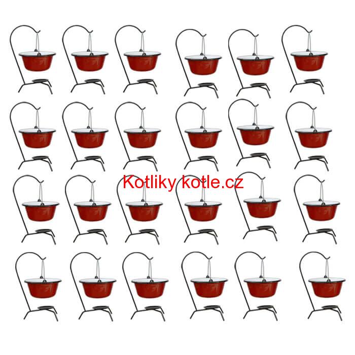 Servírovacia súprava SMALT RED 24 ks