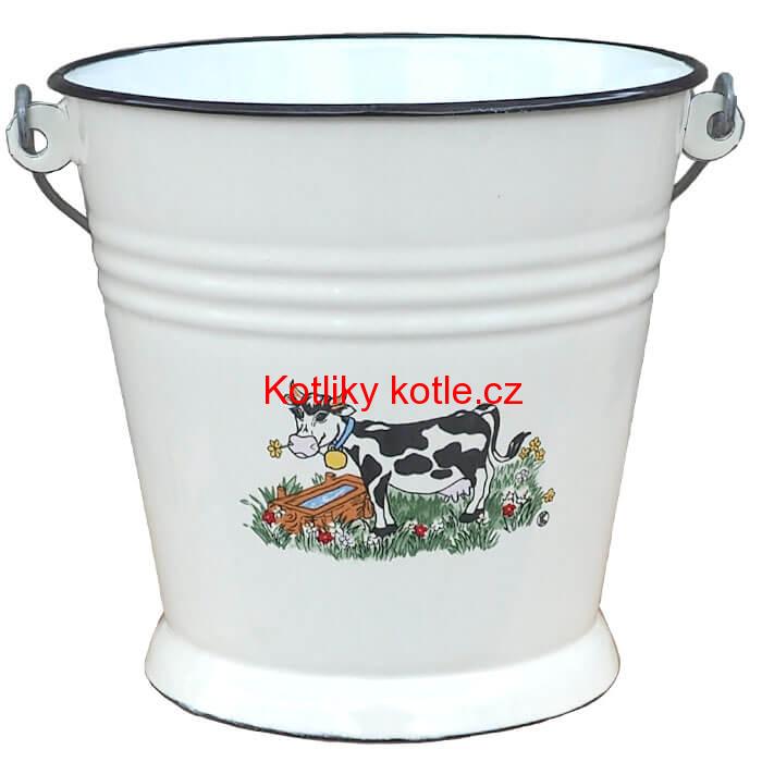 Smaltované vědro 5 L DECOR