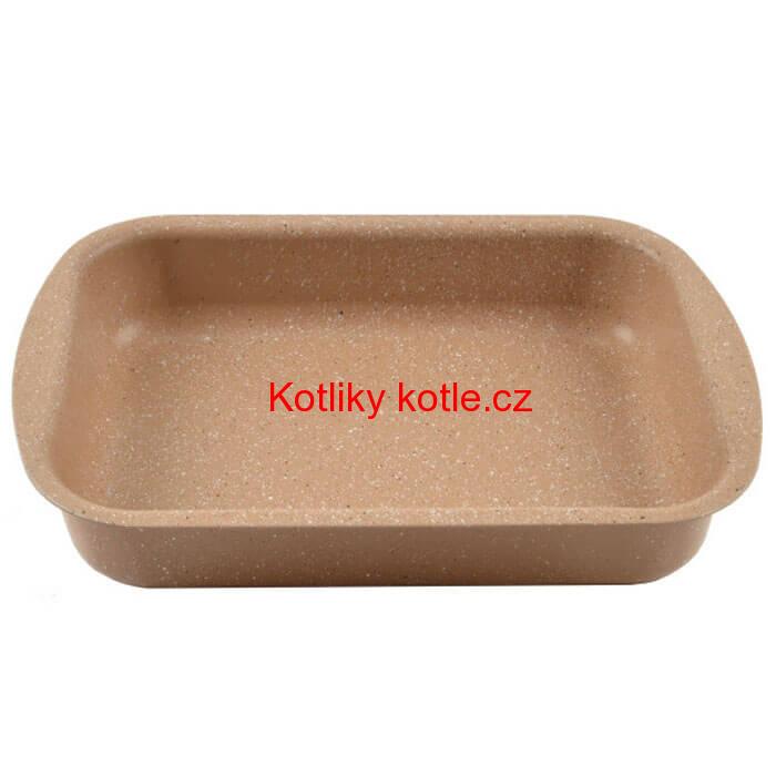 Pekáč s granitovým povrchem 34 x 24 cm hnědý Granit Line