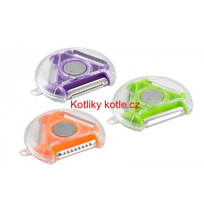 Škrabka s trojicí břitů a s vykrajovátkem oček