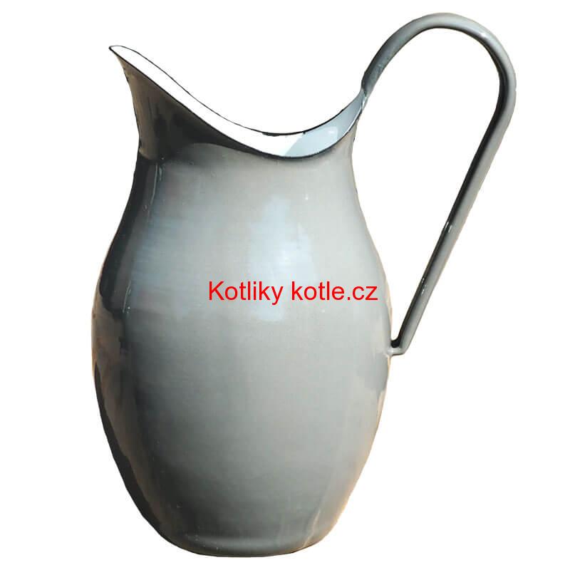 Smaltovaná konvice na vodu 2 L ŠEDÁ