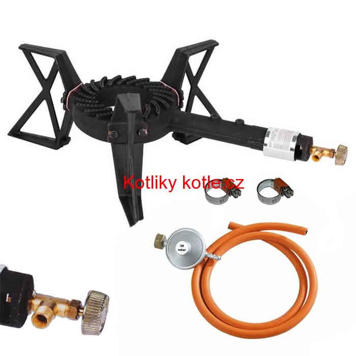 Hořák 7,5 kW BLACK Pro + připojovací příslušenství