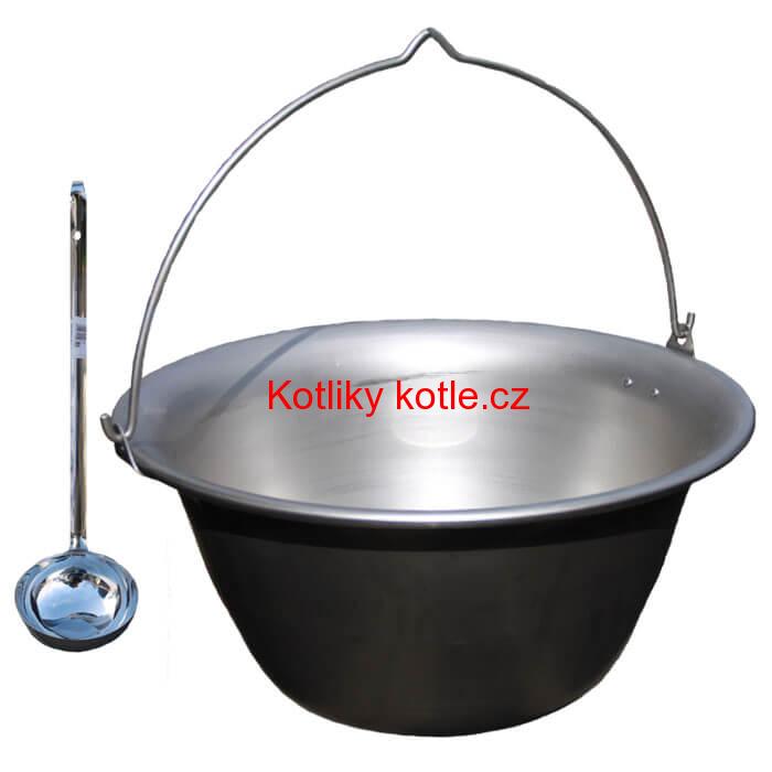 Nerezový kotlík 15 L (1,5 mm) + nerezová naběračka