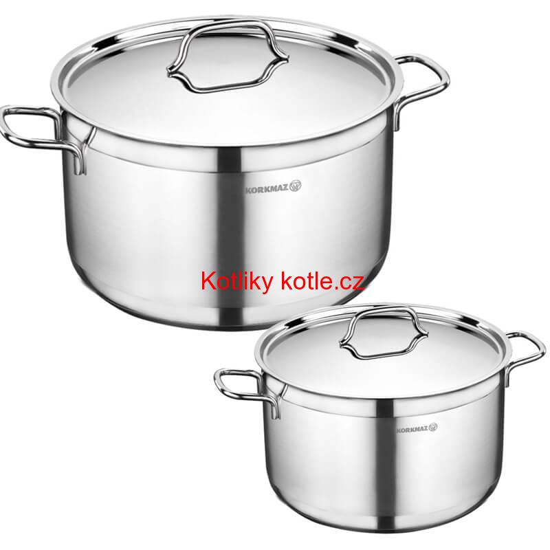Sada nerezových hrnců s poklicí 2 ks 8,5 L, 11 L
