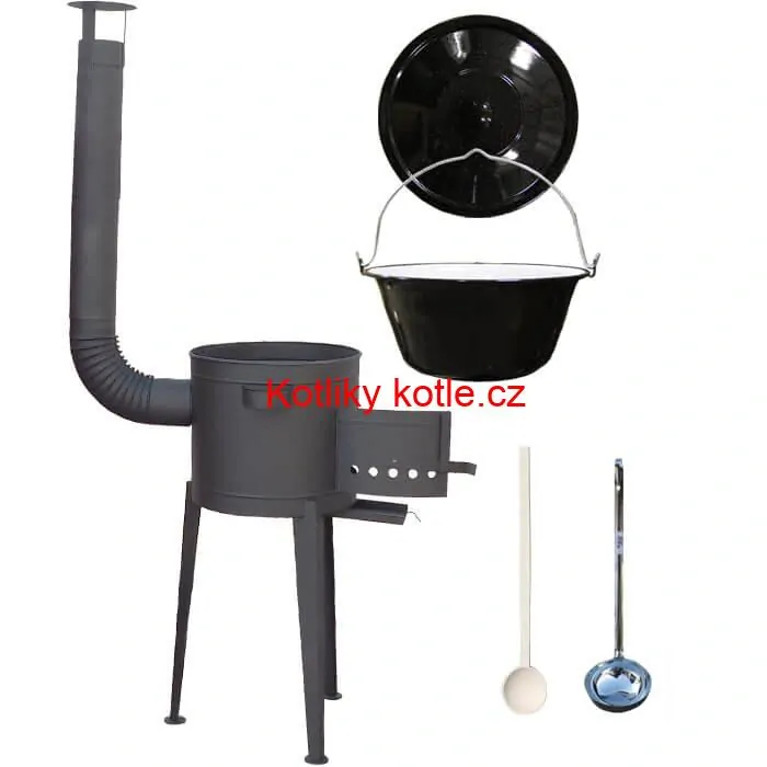 Smaltovaný kotlík 25 L (1,2 mm) + vysoká kotlina (2,0 mm) HODO 42 PLUS 600