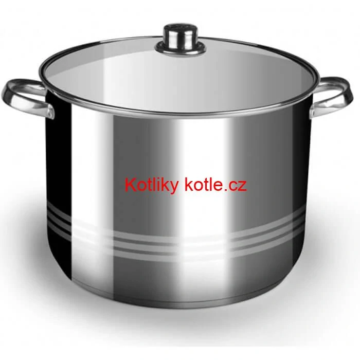 Nerezový hrnec 7 L + skleněná poklice