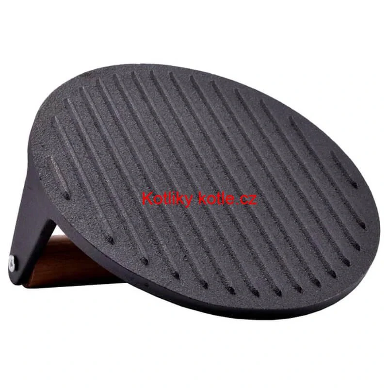 Litinový lis na maso 18 cm kulatý HAMBURGER