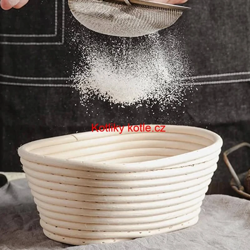 Ratanová miska na kynutí chleba – oválná