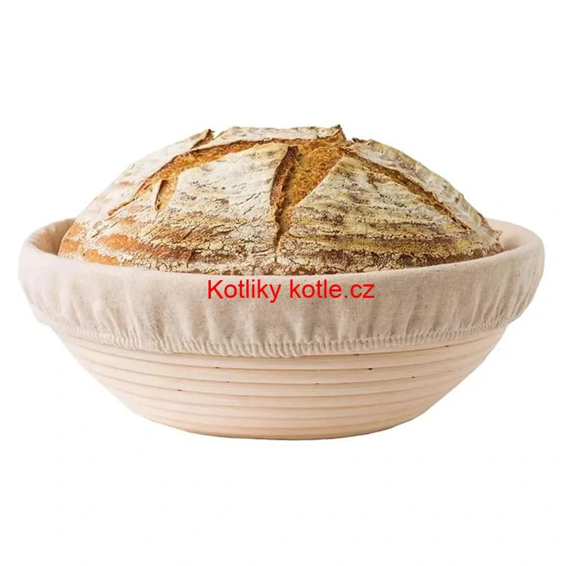 Ratanová miska na kynutí chleba – kulatá