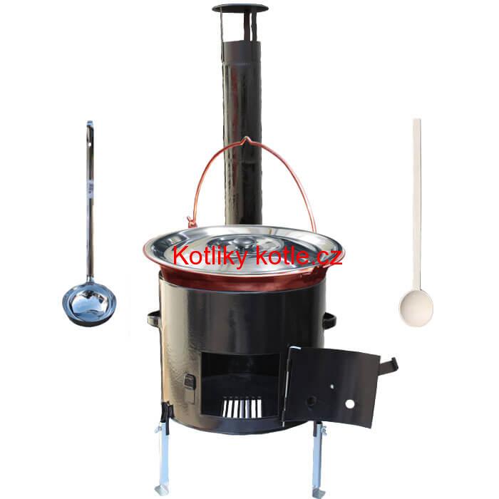 Měděný 20 L (1,2 mm) + smaltovaná kotlina 39 cm EXCLUSIVE