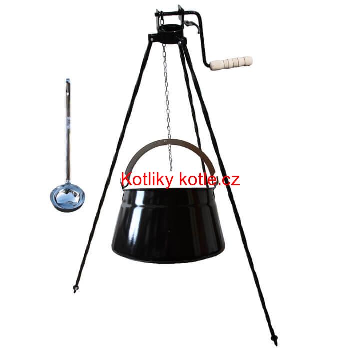 Kotlík na ryby 20 L + trojnožka s kladkou
