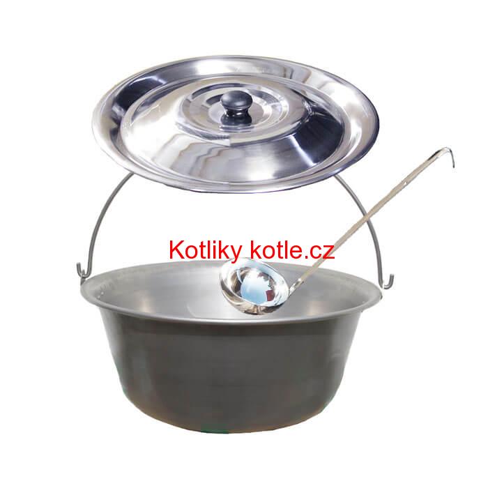 Nerezový kotlík 20 L (1,5 mm) + nerezová poklice