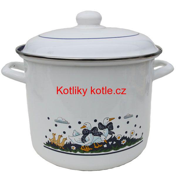 Smaltovaný hrnec 3,5 L - Kachničky